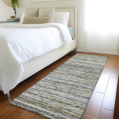 Zephyna Gray Washable Indoor - Outdoor Rug - LOOMLAN - LOOMLAN Rugs - Outdoor Rugs