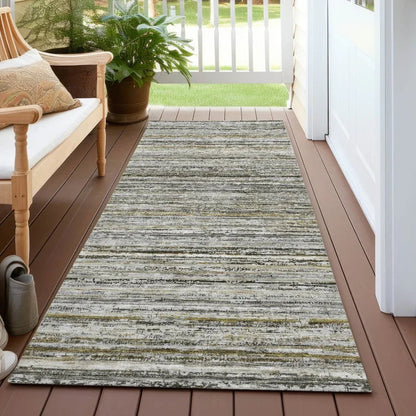 Zephyna Gray Washable Indoor - Outdoor Rug - LOOMLAN - LOOMLAN Rugs - Outdoor Rugs