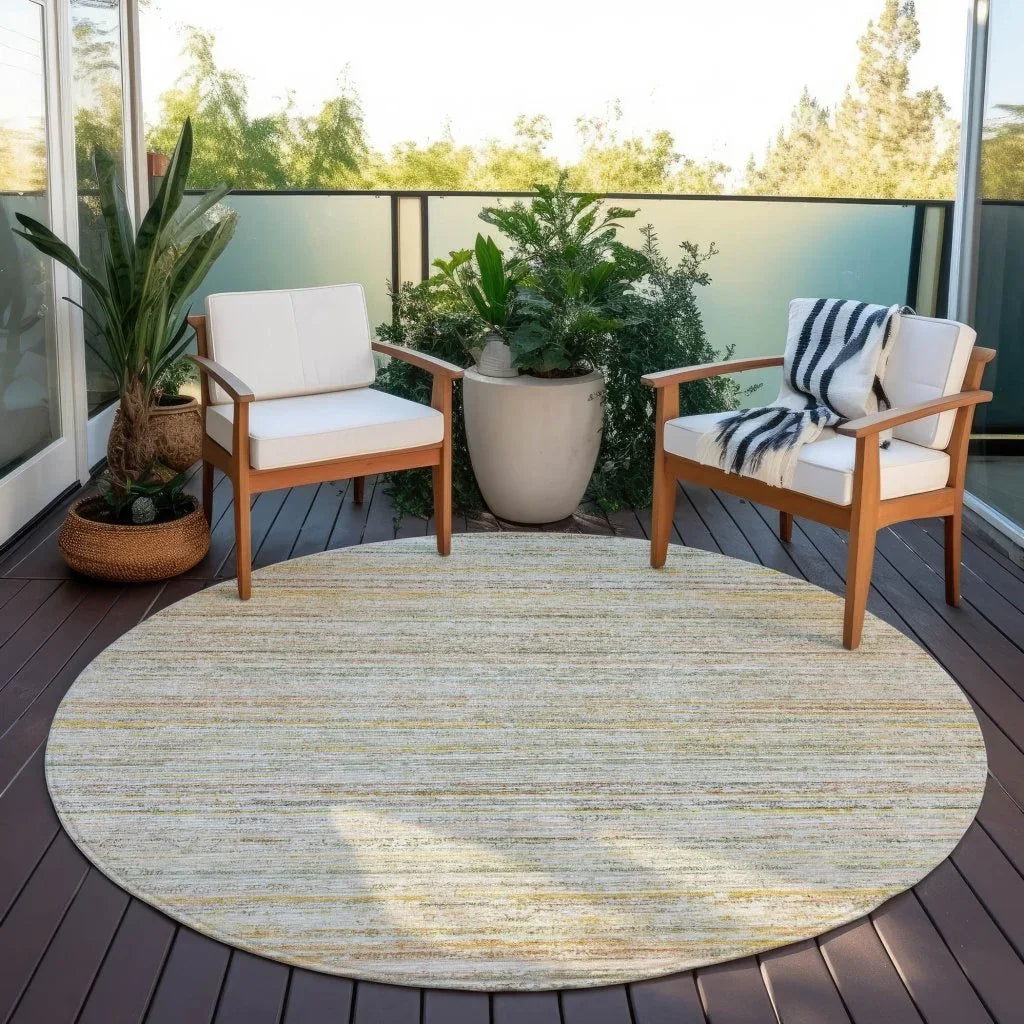 Zephyna Green Washable Indoor - Outdoor Rug - LOOMLAN - LOOMLAN Rugs - Outdoor Rugs