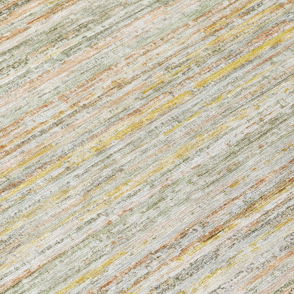 Zephyna Green Washable Indoor - Outdoor Rug - LOOMLAN - LOOMLAN Rugs - Outdoor Rugs