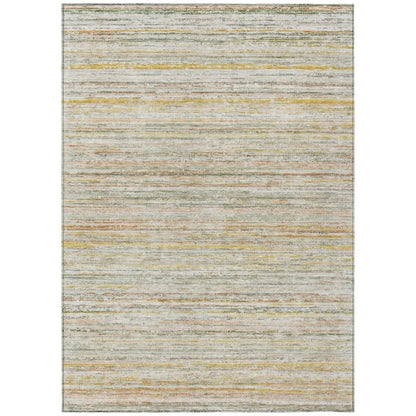Zephyna Green Washable Indoor - Outdoor Rug - LOOMLAN - LOOMLAN Rugs - Outdoor Rugs