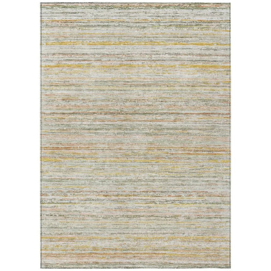 Zephyna Green Washable Indoor - Outdoor Rug - LOOMLAN - LOOMLAN Rugs - Outdoor Rugs