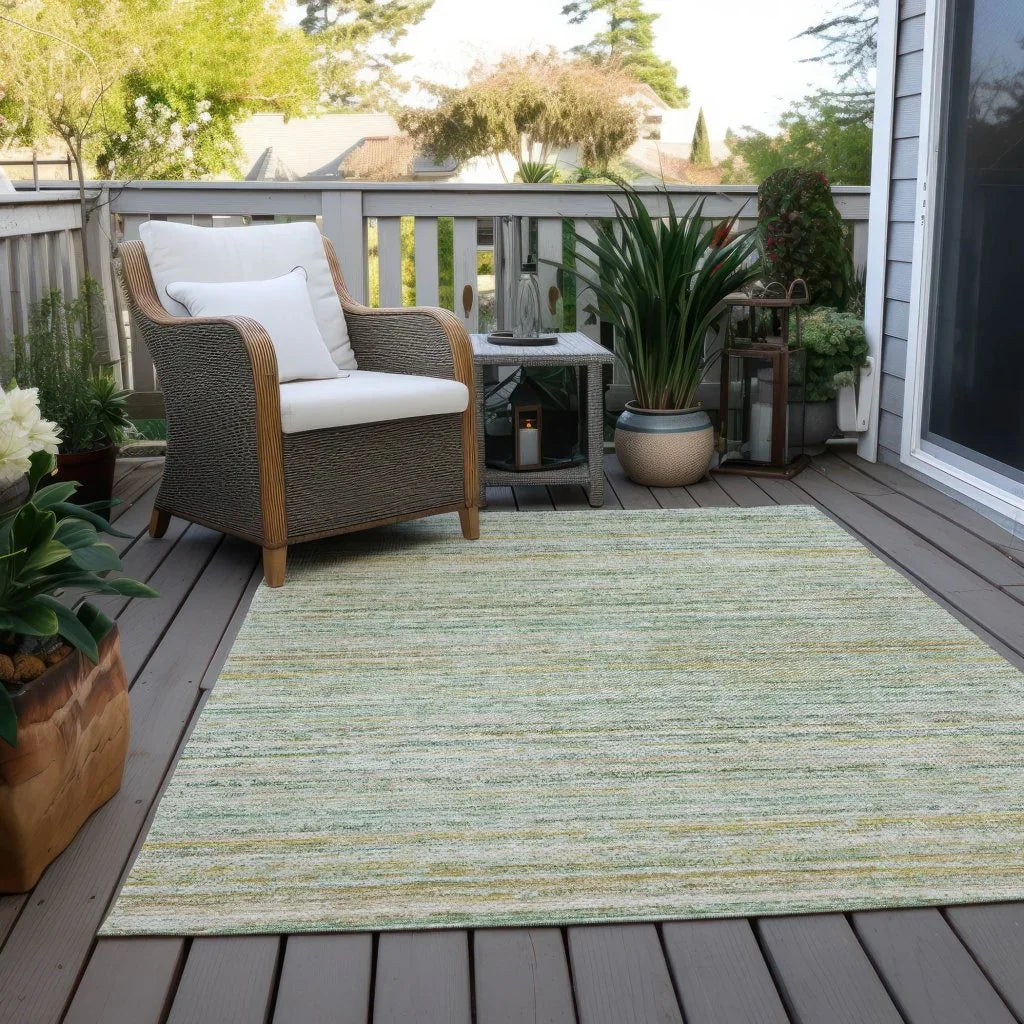 Zephyna Mint Washable Indoor - Outdoor Rug - LOOMLAN - LOOMLAN Rugs - Outdoor Rugs