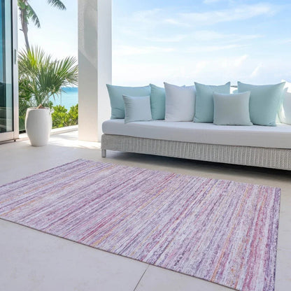 Zephyna Pink Washable Indoor - Outdoor Rug - LOOMLAN - LOOMLAN Rugs - Outdoor Rugs