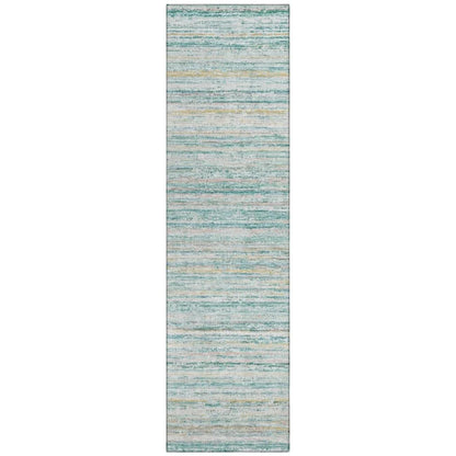 Zephyna Teal Washable Indoor - Outdoor Rug - LOOMLAN - LOOMLAN Rugs - Outdoor Rugs