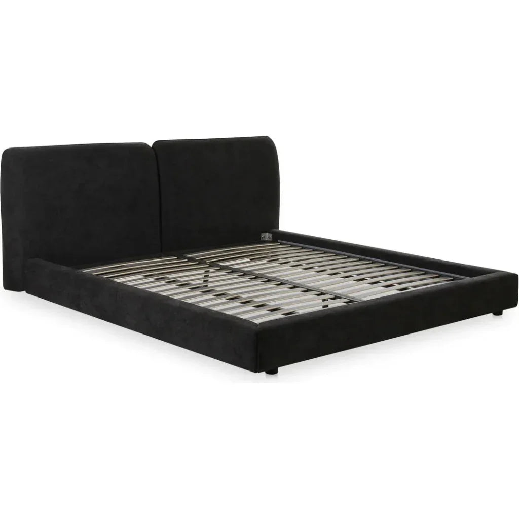 Zeppelin Wood Black Bed - LOOMLAN - Moe's Home - Beds