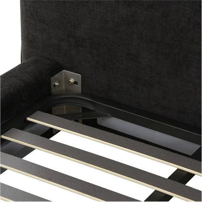 Zeppelin Wood Black Bed - LOOMLAN - Moe's Home - Beds