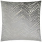 Zermatt Silver Chevron Silver Large Throw Pillow Insert - LOOMLAN - D.V. Kap - Throw Pillows