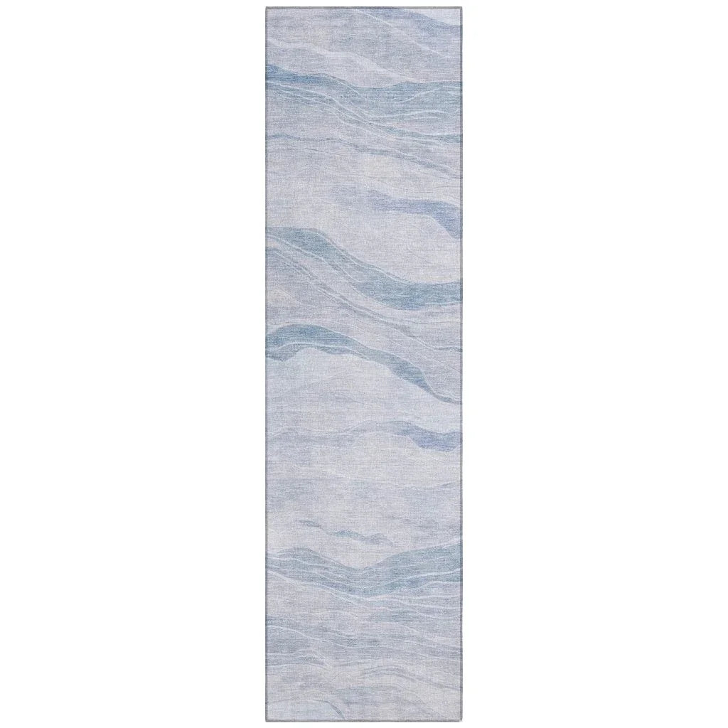 Zevalyn Blue Washable Indoor - Outdoor Rug - LOOMLAN - LOOMLAN Rugs - Outdoor Rugs