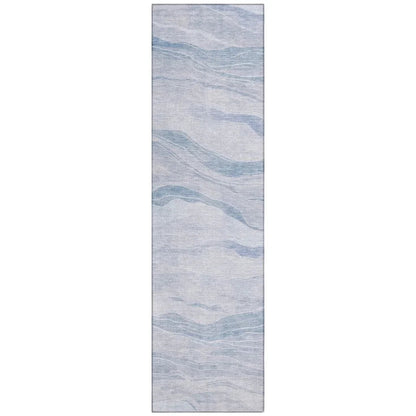 Zevalyn Blue Washable Indoor - Outdoor Rug - LOOMLAN - LOOMLAN Rugs - Outdoor Rugs