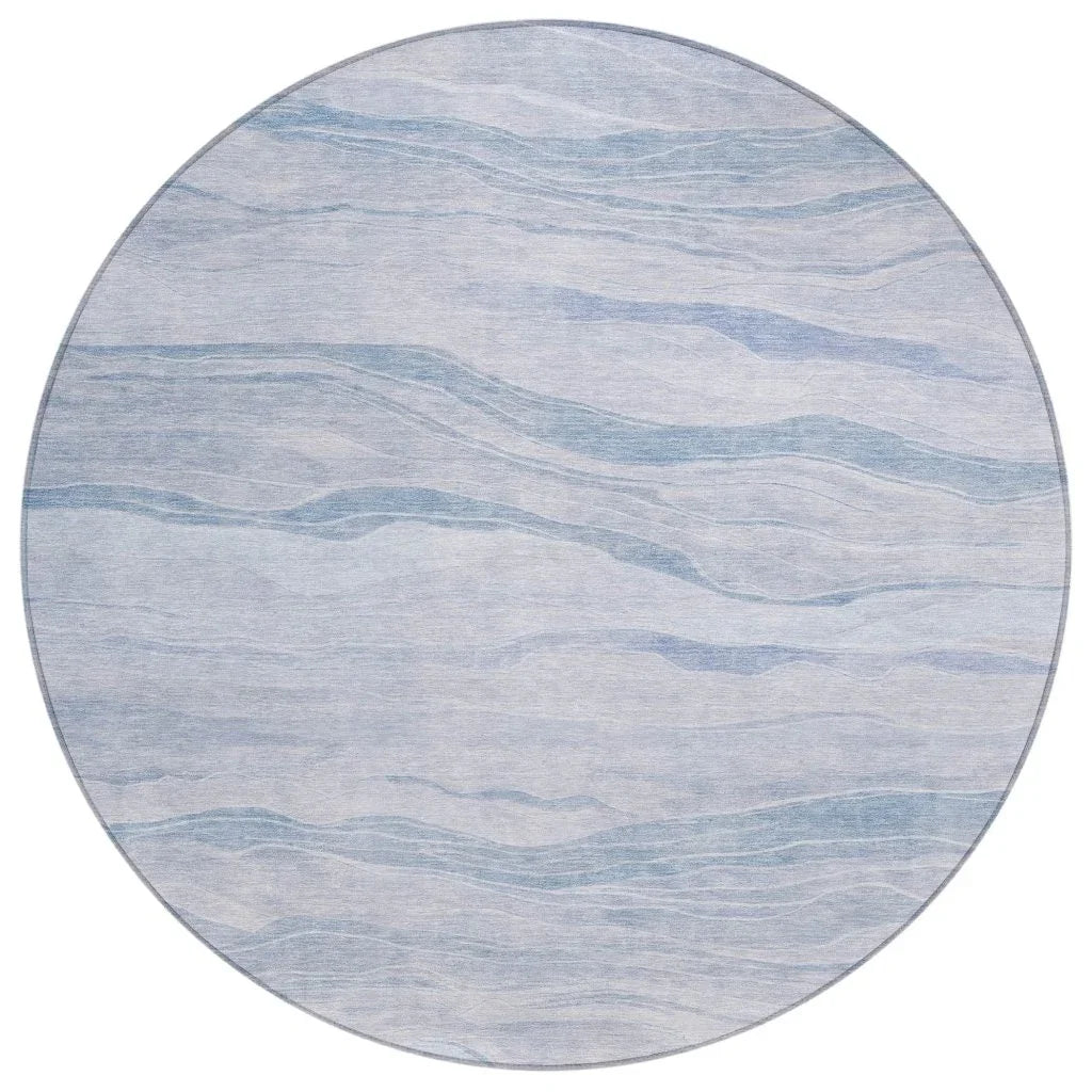 Zevalyn Blue Washable Indoor - Outdoor Rug - LOOMLAN - LOOMLAN Rugs - Outdoor Rugs