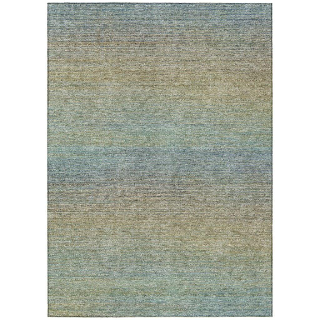 Zeyna Blue Washable Indoor - Outdoor Rug - LOOMLAN - LOOMLAN Rugs - Outdoor Rugs