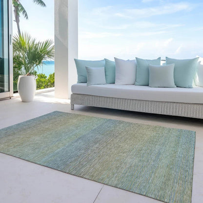 Zeyna Blue Washable Indoor - Outdoor Rug - LOOMLAN - LOOMLAN Rugs - Outdoor Rugs