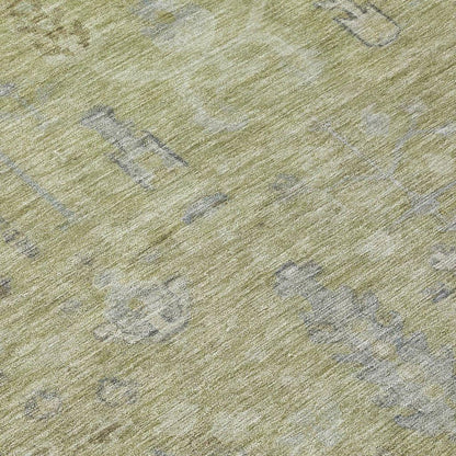 Zia Green Washable Indoor-Outdoor Rug-Outdoor Rugs-LOOMLAN Rugs-LOOMLAN