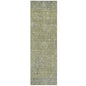 Zia Green Washable Indoor-Outdoor Rug-Outdoor Rugs-LOOMLAN Rugs-2'3" x 7'6"-LOOMLAN