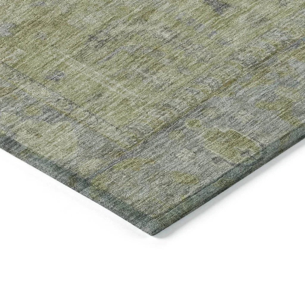 Zia Green Washable Indoor-Outdoor Rug-Outdoor Rugs-LOOMLAN Rugs-LOOMLAN