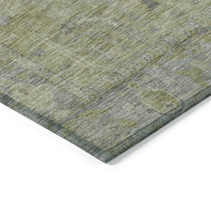 Zia Green Washable Indoor-Outdoor Rug-Outdoor Rugs-LOOMLAN Rugs-LOOMLAN