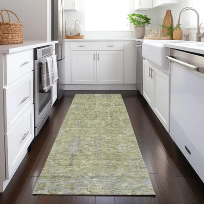 Zia Green Washable Indoor-Outdoor Rug-Outdoor Rugs-LOOMLAN Rugs-LOOMLAN
