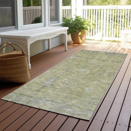 Zia Green Washable Indoor-Outdoor Rug-Outdoor Rugs-LOOMLAN Rugs-LOOMLAN
