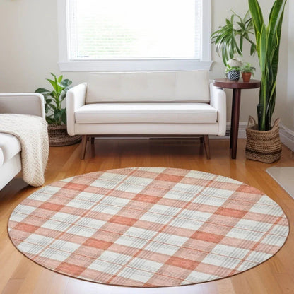 Zinara Coral Washable Indoor-Outdoor Rug-Outdoor Rugs-LOOMLAN Rugs-LOOMLAN