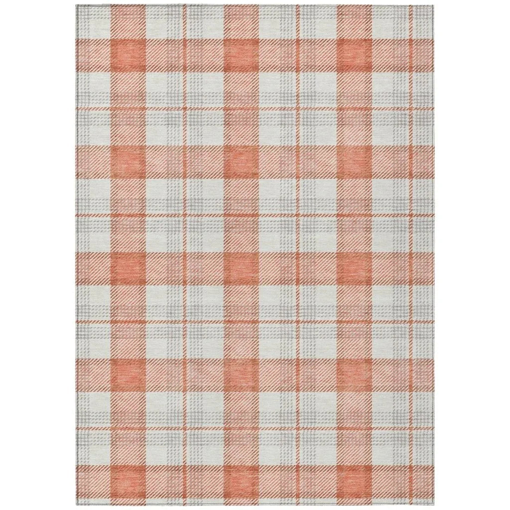 Zinara Coral Washable Indoor-Outdoor Rug-Outdoor Rugs-LOOMLAN Rugs-2'6" x 3'10"-LOOMLAN