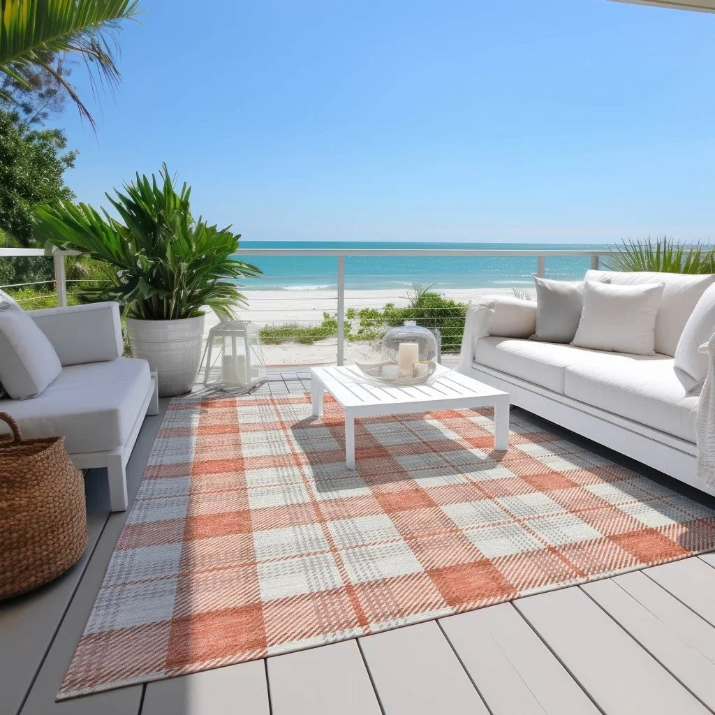 Zinara Coral Washable Indoor-Outdoor Rug-Outdoor Rugs-LOOMLAN Rugs-LOOMLAN