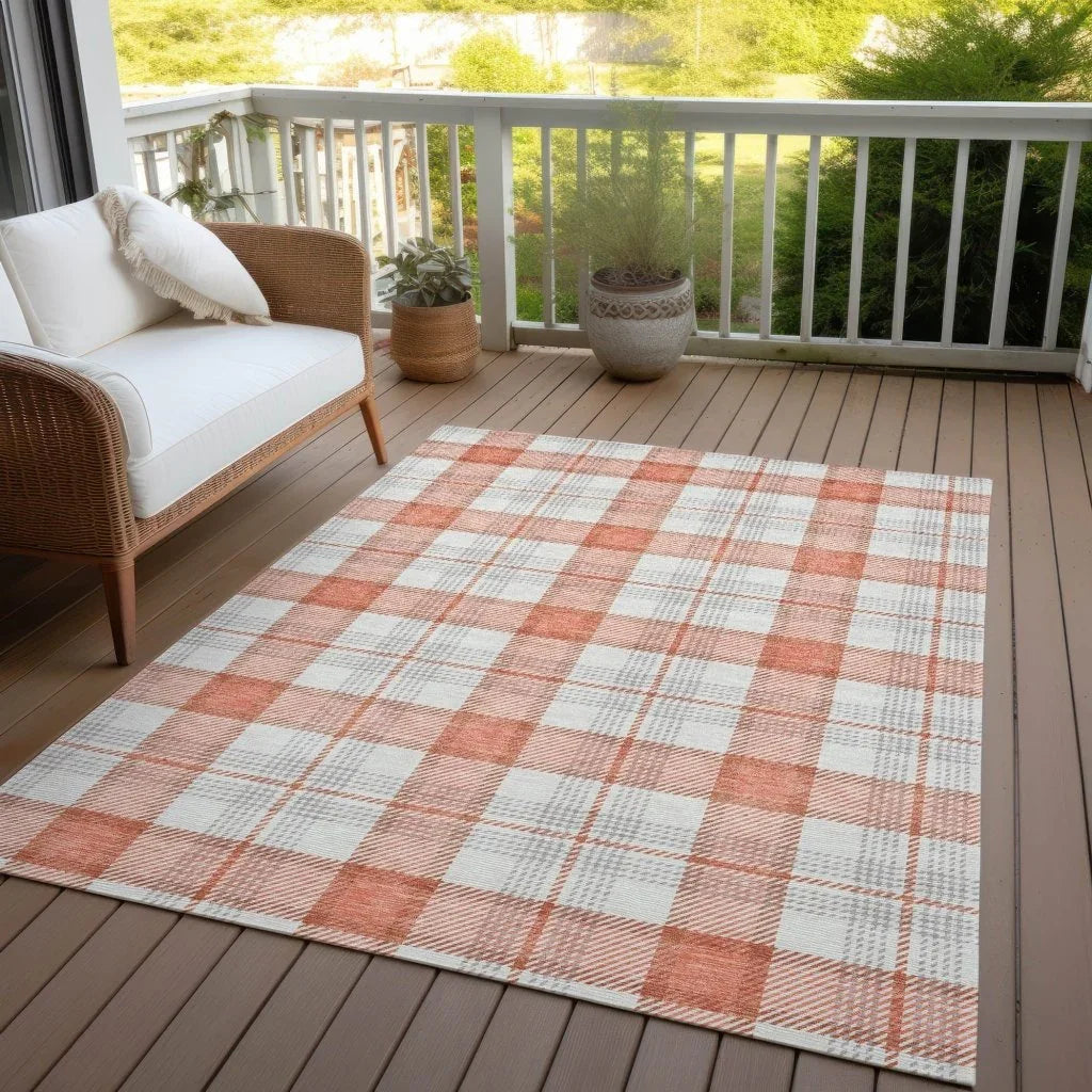 Zinara Coral Washable Indoor-Outdoor Rug-Outdoor Rugs-LOOMLAN Rugs-LOOMLAN