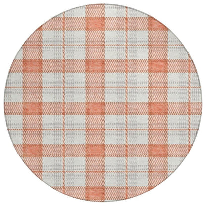 Zinara Coral Washable Indoor-Outdoor Rug-Outdoor Rugs-LOOMLAN Rugs-8' x 8'-LOOMLAN