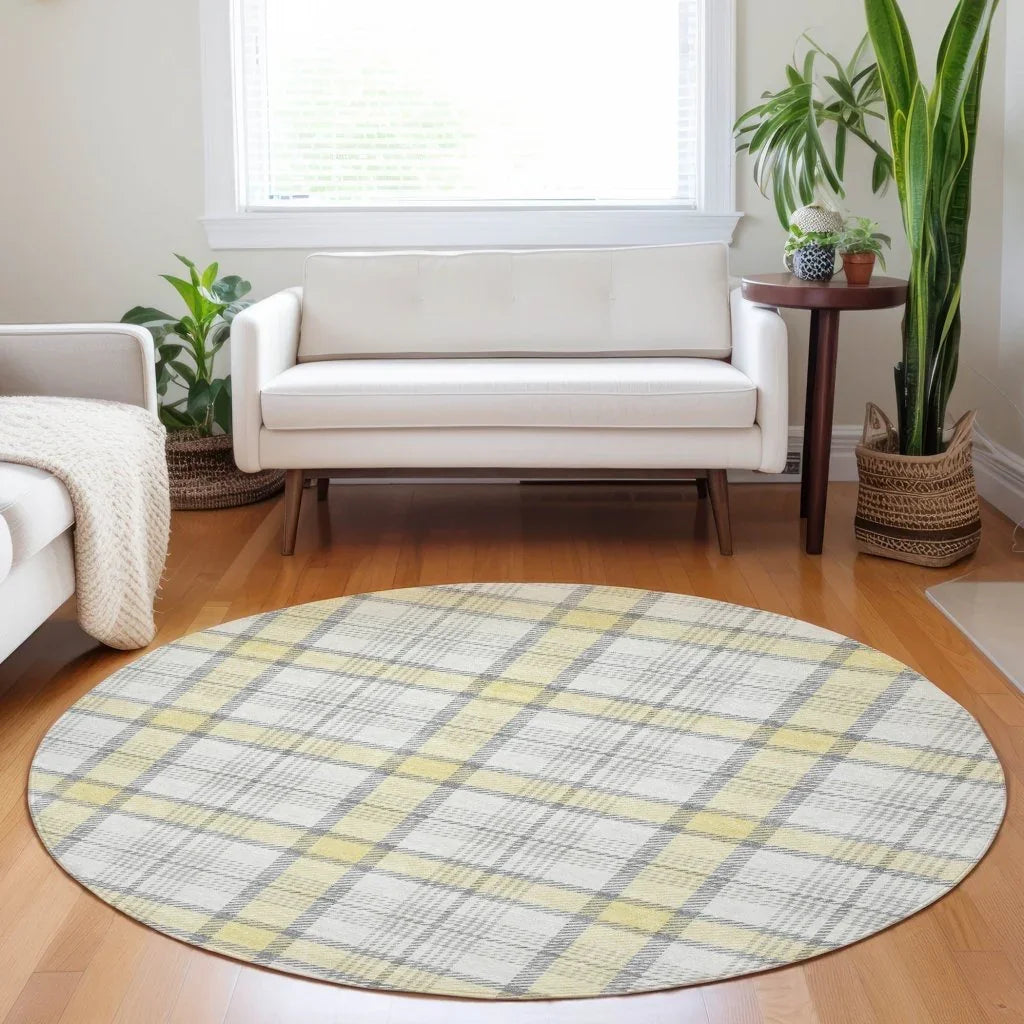 Zinara Gold Washable Indoor-Outdoor Rug-Outdoor Rugs-LOOMLAN Rugs-LOOMLAN