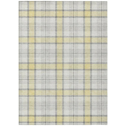 Zinara Gold Washable Indoor-Outdoor Rug-Outdoor Rugs-LOOMLAN Rugs-2'6" x 3'10"-LOOMLAN
