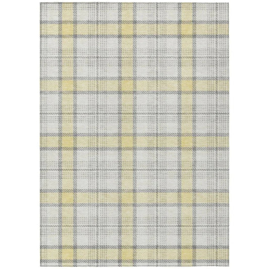 Zinara Gold Washable Indoor-Outdoor Rug-Outdoor Rugs-LOOMLAN Rugs-2'6" x 3'10"-LOOMLAN