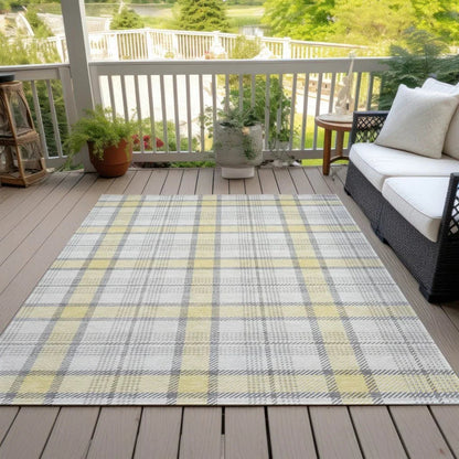 Zinara Gold Washable Indoor-Outdoor Rug-Outdoor Rugs-LOOMLAN Rugs-LOOMLAN