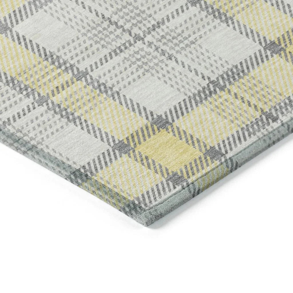Zinara Gold Washable Indoor-Outdoor Rug-Outdoor Rugs-LOOMLAN Rugs-LOOMLAN