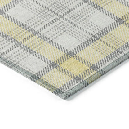 Zinara Gold Washable Indoor-Outdoor Rug-Outdoor Rugs-LOOMLAN Rugs-LOOMLAN