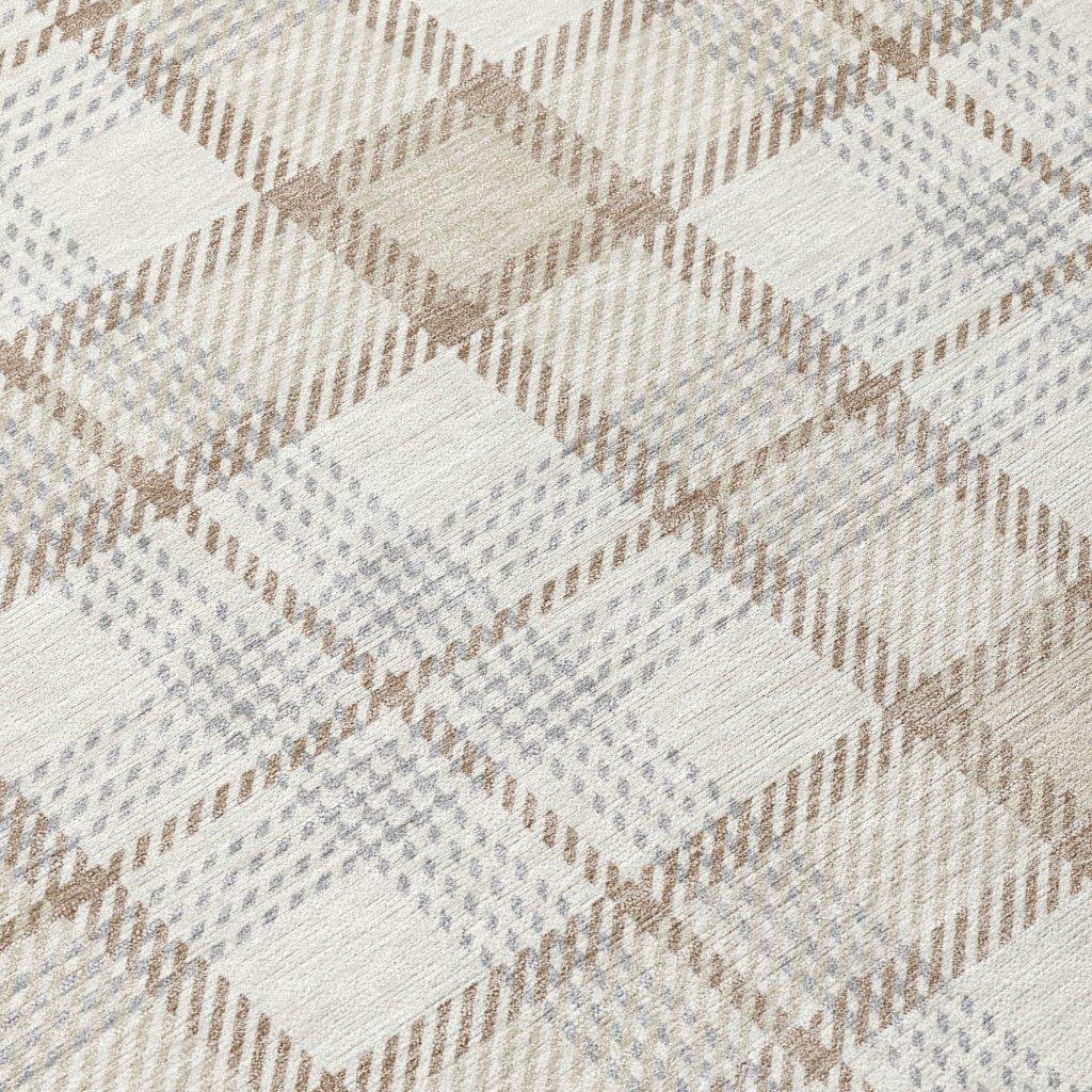 Zinara Ivory Washable Indoor-Outdoor Rug-Outdoor Rugs-LOOMLAN Rugs-LOOMLAN