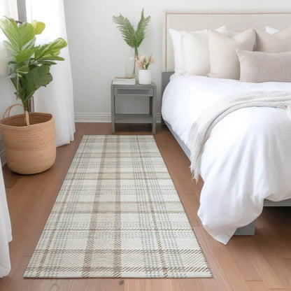 Zinara Ivory Washable Indoor-Outdoor Rug-Outdoor Rugs-LOOMLAN Rugs-LOOMLAN