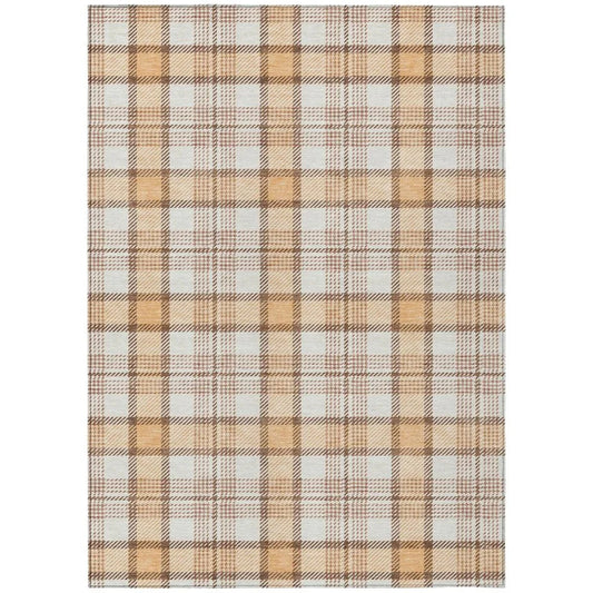 Zinara Orange Washable Indoor-Outdoor Rug-Outdoor Rugs-LOOMLAN Rugs-2'6" x 3'10"-LOOMLAN
