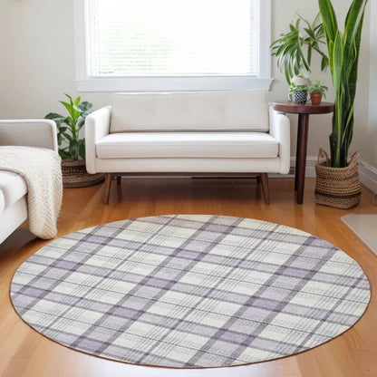 Zinara Purple Washable Indoor-Outdoor Rug-Outdoor Rugs-LOOMLAN Rugs-LOOMLAN