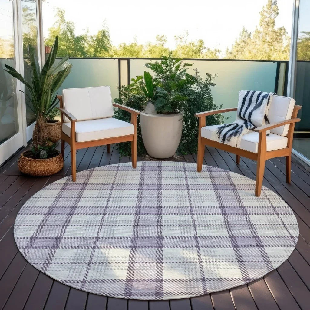 Zinara Purple Washable Indoor-Outdoor Rug-Outdoor Rugs-LOOMLAN Rugs-LOOMLAN
