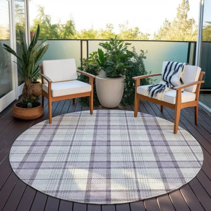 Zinara Purple Washable Indoor-Outdoor Rug-Outdoor Rugs-LOOMLAN Rugs-LOOMLAN