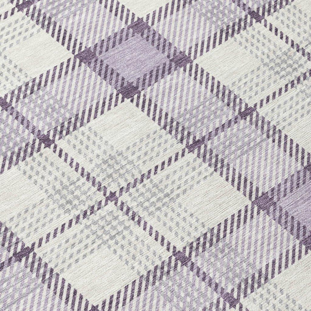 Zinara Purple Washable Indoor-Outdoor Rug-Outdoor Rugs-LOOMLAN Rugs-LOOMLAN