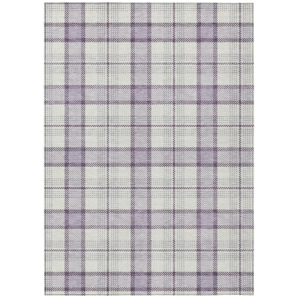 Zinara Purple Washable Indoor-Outdoor Rug-Outdoor Rugs-LOOMLAN Rugs-2'6" x 3'10"-LOOMLAN
