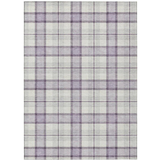 Zinara Purple Washable Indoor-Outdoor Rug-Outdoor Rugs-LOOMLAN Rugs-2'6" x 3'10"-LOOMLAN
