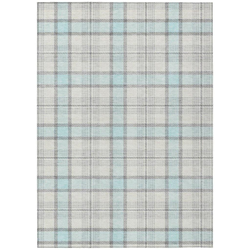 Zinara Sky Washable Indoor-Outdoor Rug-Outdoor Rugs-LOOMLAN Rugs-2'6" x 3'10"-LOOMLAN
