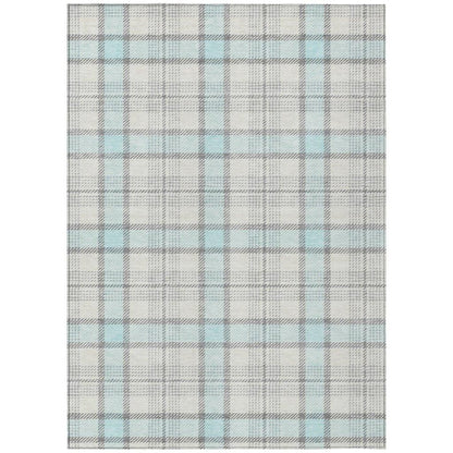 Zinara Sky Washable Indoor-Outdoor Rug-Outdoor Rugs-LOOMLAN Rugs-2'6" x 3'10"-LOOMLAN