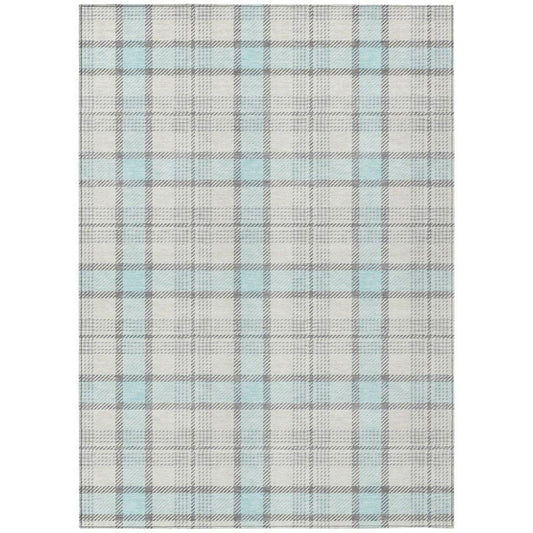 Zinara Sky Washable Indoor-Outdoor Rug-Outdoor Rugs-LOOMLAN Rugs-2'6" x 3'10"-LOOMLAN
