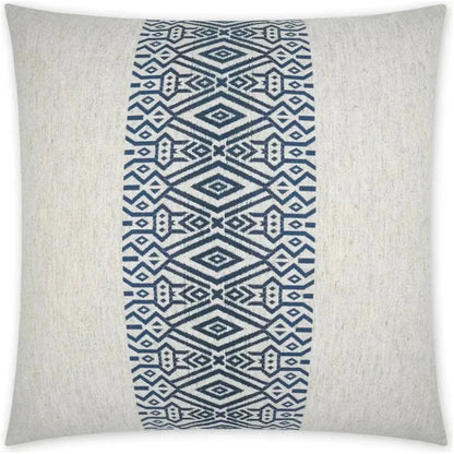 Zinga Indigo Band Navy Large Throw Pillow Insert - LOOMLAN - D.V. Kap - Throw Pillows