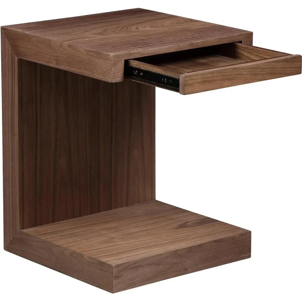 Zio Wood Square Accent Table - LOOMLAN - Moe's Home - Side Tables