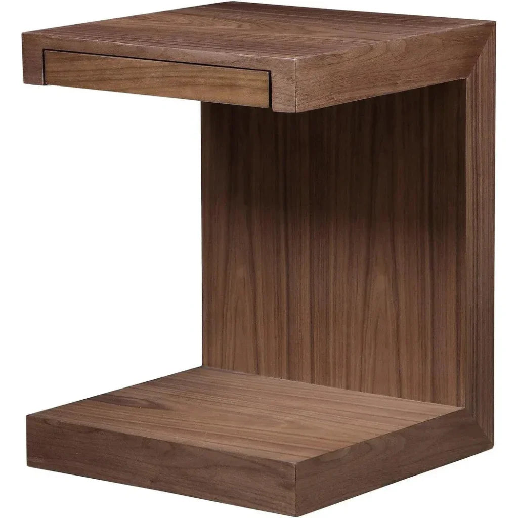 Zio Wood Square Accent Table - LOOMLAN - Moe's Home - Side Tables