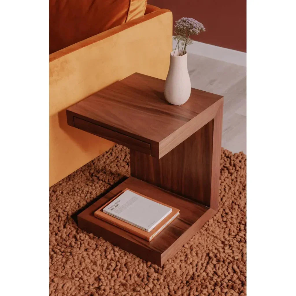 Zio Wood Square Accent Table - LOOMLAN - Moe's Home - Side Tables